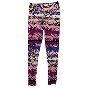 LuLaLoe Women’s Multicolor Geo Floral Striped Leggings